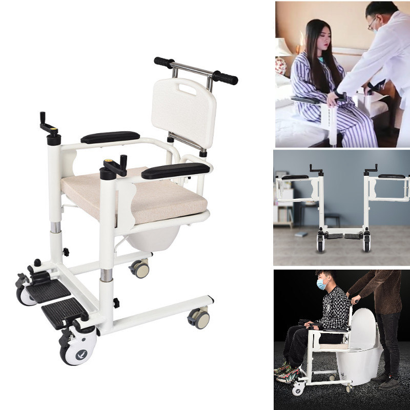 Transferhilfe Patientenlift Manual Liftstuhl für Bett Toilette Dusche für 120kg