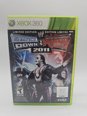 WWE SmackDown vs. Raw 2011 (Microsoft Xbox 360, 2010) COMPLETE CIB