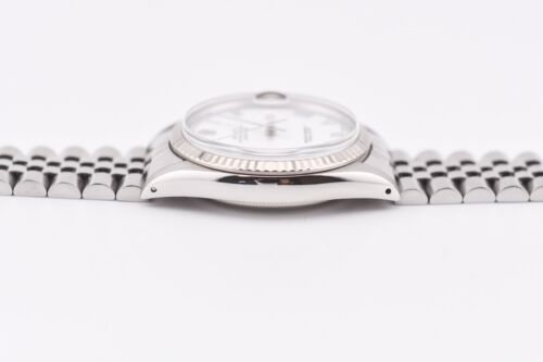 Rolex Datejust Ref.16014 Stainless Steel & White Gold 36mm White Roman Dial - Picture 10 of 10