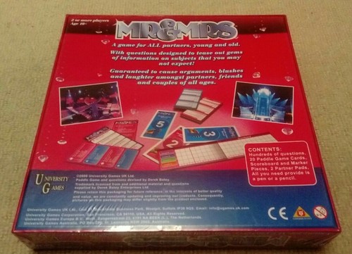 Mr & Mrs - Board Game - Based On The TV Show *NEW & SEALED* - Picture 2 of 2