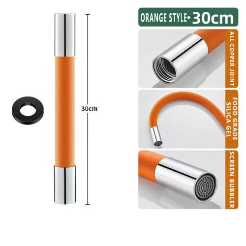 Household Flexible Water Tap Extender Universal Extension Tube 360° Free Bending - Picture 6 of 17
