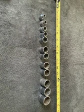 Snap On 3/8” Dr Shallow Sockets, 6pt, Repeat Sizes…..used….sae……s