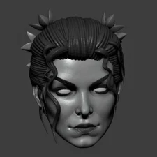 Poison Ivy Arkham Knight version custom head for DC Comics Batman action figures