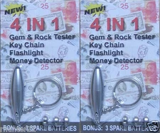 2 (TWO) ULTRA VIOLET GEM, MINERAL ROCK & MONEY TESTER TOOLS