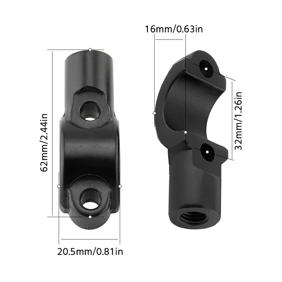Soporte de abrazadera de montaje de espejo de cilindro maestro de freno M10 para SUZUKI GSX 1250FA 1400 Foto 3 de 4