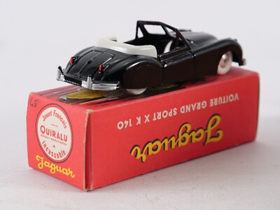 Miniature Eligor Quiralu Jaguar XK 140 Drivers Germany - 1/43 - Neuf En Boîte