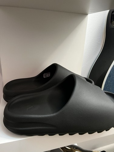 adidas mens yeezy slide hq6448 onyx size 9