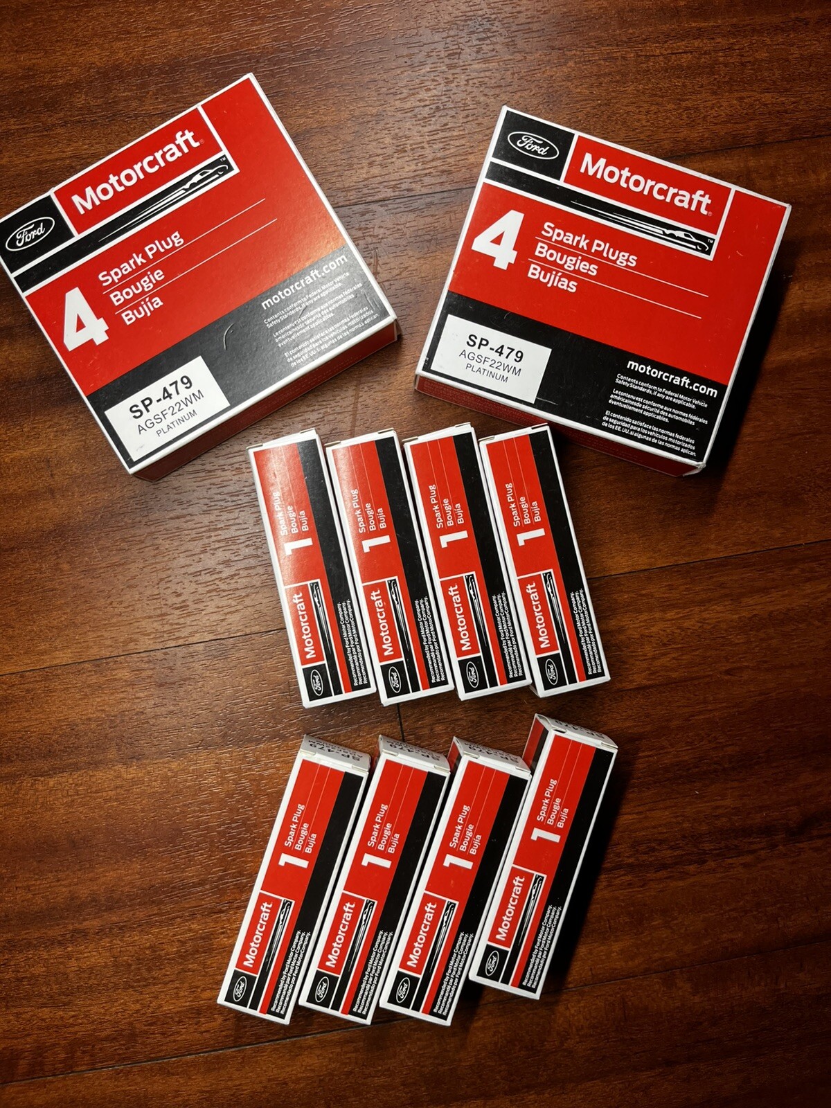 8X Spark Plug Motorcraft SP479 Fits For Ford F150 4.6L 5.4L