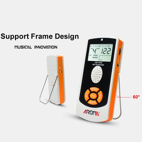 AROMA AM705S Electronic Metronome Volume Control Guitar 40208bpm eBay
