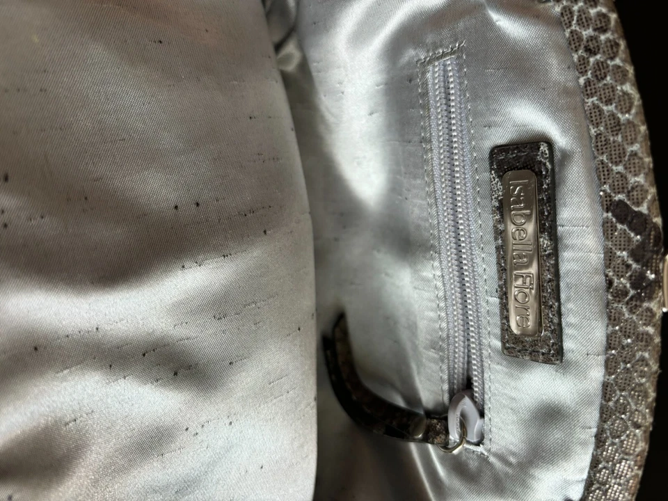 Сумка клатч Isabella Fiore Metallic Python Snake Annette - Изображение 4 из 4