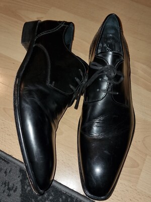 Kenneth Cole New York rahmgenäht Halbschuhe Herrenschuhe  Schwarz Gr. 46 UK 11,5