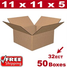 50 - 11x11x5 Cardboard Boxes Mailing Packing Shipping Box Corrugated Carton
