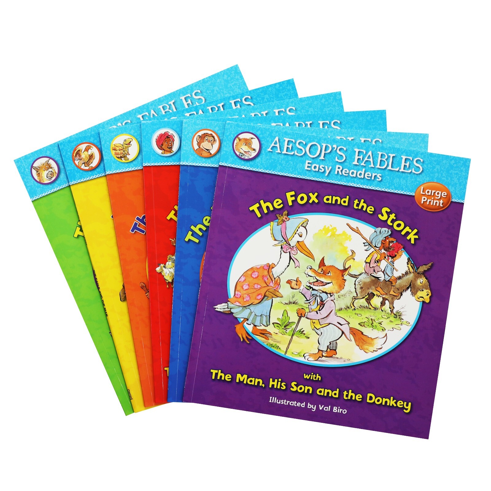 Aesop's Fables Easy Readers By Val Biro 6 Books Collection Set - Ages 4+ - PB