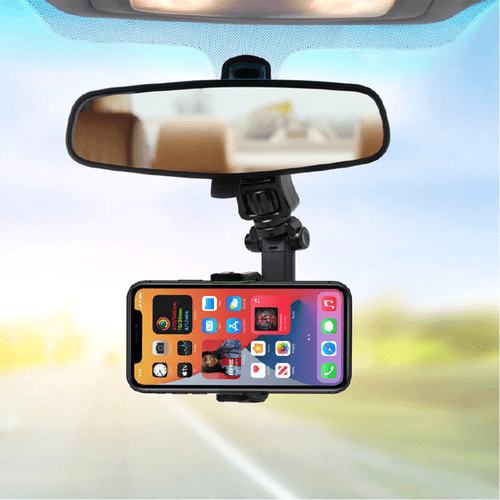 Universal 360° Car Rear View Mirror Mount Holder Stand Cradle for Cell Phone GPS - Picture 2 of 8
