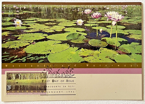 1992 Wetlands And Waterways - 2 Off MAXI CARDs First Day Of Issue 2 Jan 1992 - Picture 2 of 5