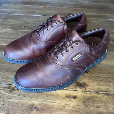 FootJoy FJ Superlites Brown 58055 Golf Shoes Soft Spikes Mens 11 M
