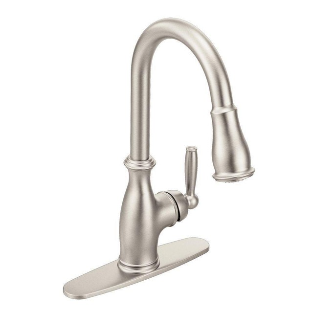 Moen Brantford Kitchen Faucet Pull Out Spot Resistant Stainless