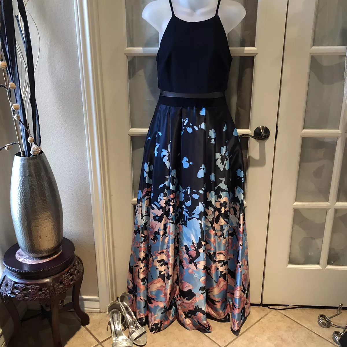 Betsy and adam store sleeveless floral dress