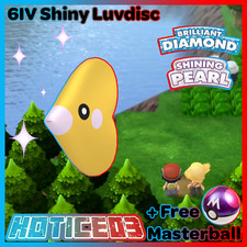 6IV Shiny Luvdisc Pokemon Brilliant Diamond Shining Pearl
