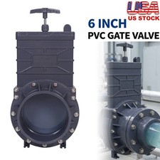 6 Inch PVC Gate Valve Socket X Socket Connection UPVC Waste Sewer Valve USA