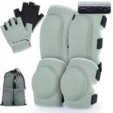 Soft Toddler Knee Pads and Elbow Pads Set with Bike Gloves