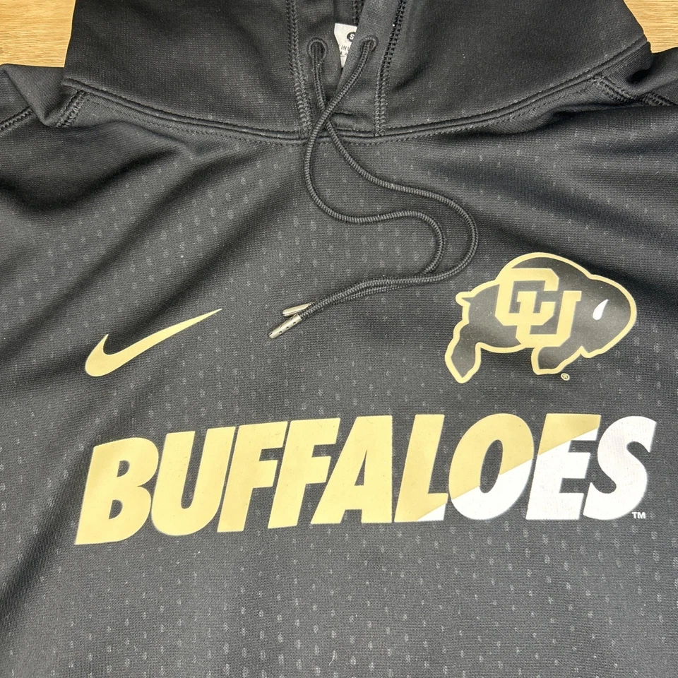 Nike Women Small CU Colorado Buffalo Buffs Therma-Fit Hoodie Pullover Sweatshirt - Image 2 of 4