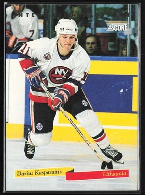 1993-94 Score International Stars Darius Kasparaitis New York Islanders #17