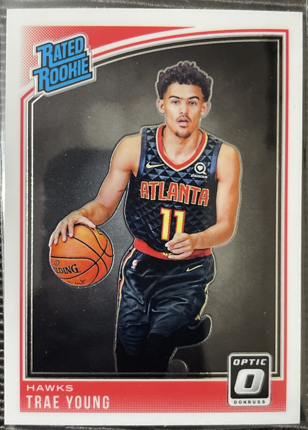 TRAE YOUNG RC 2018-19 Panini Donruss Optic Rated Rookie #198 Wizards🏀🌟