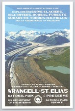 Wrangell-St. Elias National Park Alaska NEW 4x6 Postcard Glacier Mountains