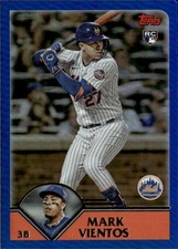 2023 Topps Archives #245 Mark Vientos Rookie Card NY Mets RC Rainbow Foil /199. rookie card picture