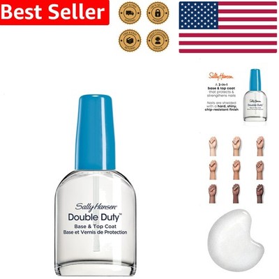 Double Duty Nail Polish Base Top Coat Quick Dry Long Lasting Formula