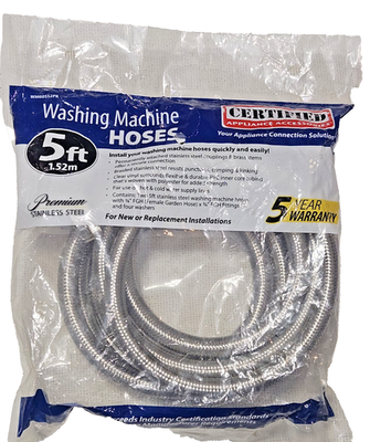#ad Washing Machine Hoses Stainless Steel 2 Pack Certified Appliance Accessories $14.96