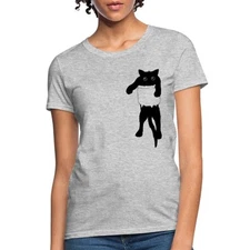 Cat In Pocket Women's T-Shirt