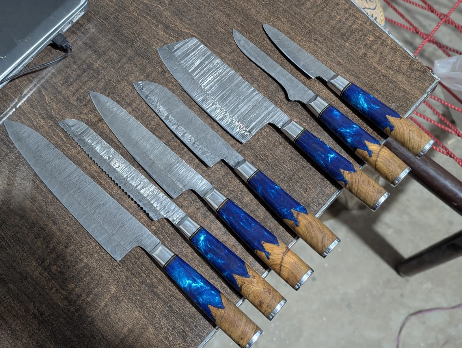 Professional Handmade 7Pieces Damascus Steel Kitchen Knife Set Chef Knife Set
Opens in a new window