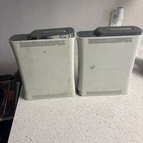 Lot of 2 Microsoft Xbox 360 Consoles Untested As/Is for Parts/Repair