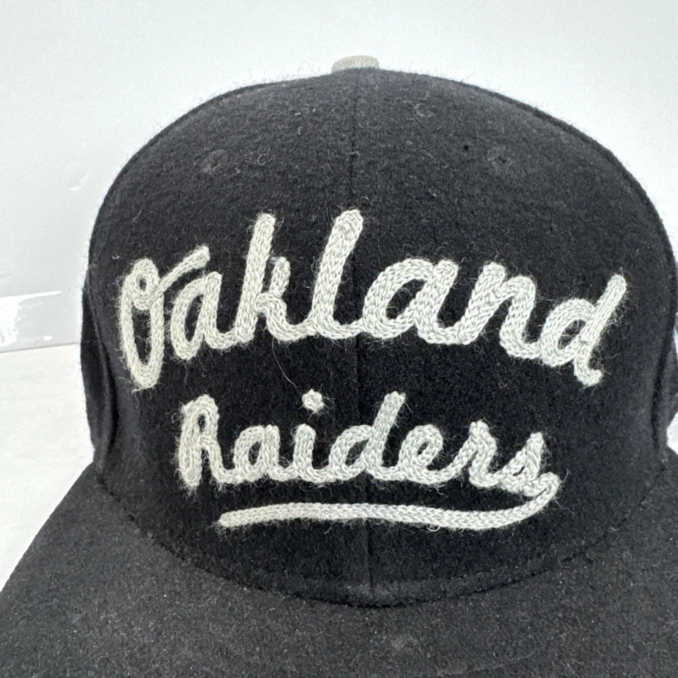 Oakland рейдеры шляпа крышка черный серый регулируемый средний большой новая эра - Изображение 2 из 4