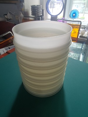 X8 Vintage Tupperware Burger (Patties) Behälter (Halter) 