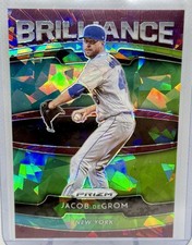 2020 PANINI PRIZM BRILLIANCE JACOB DEGROM CRACKED ICE /25 METS