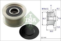Schaeffler INA 535 0249 10 Generatorfreilauf FüR Ssangyong