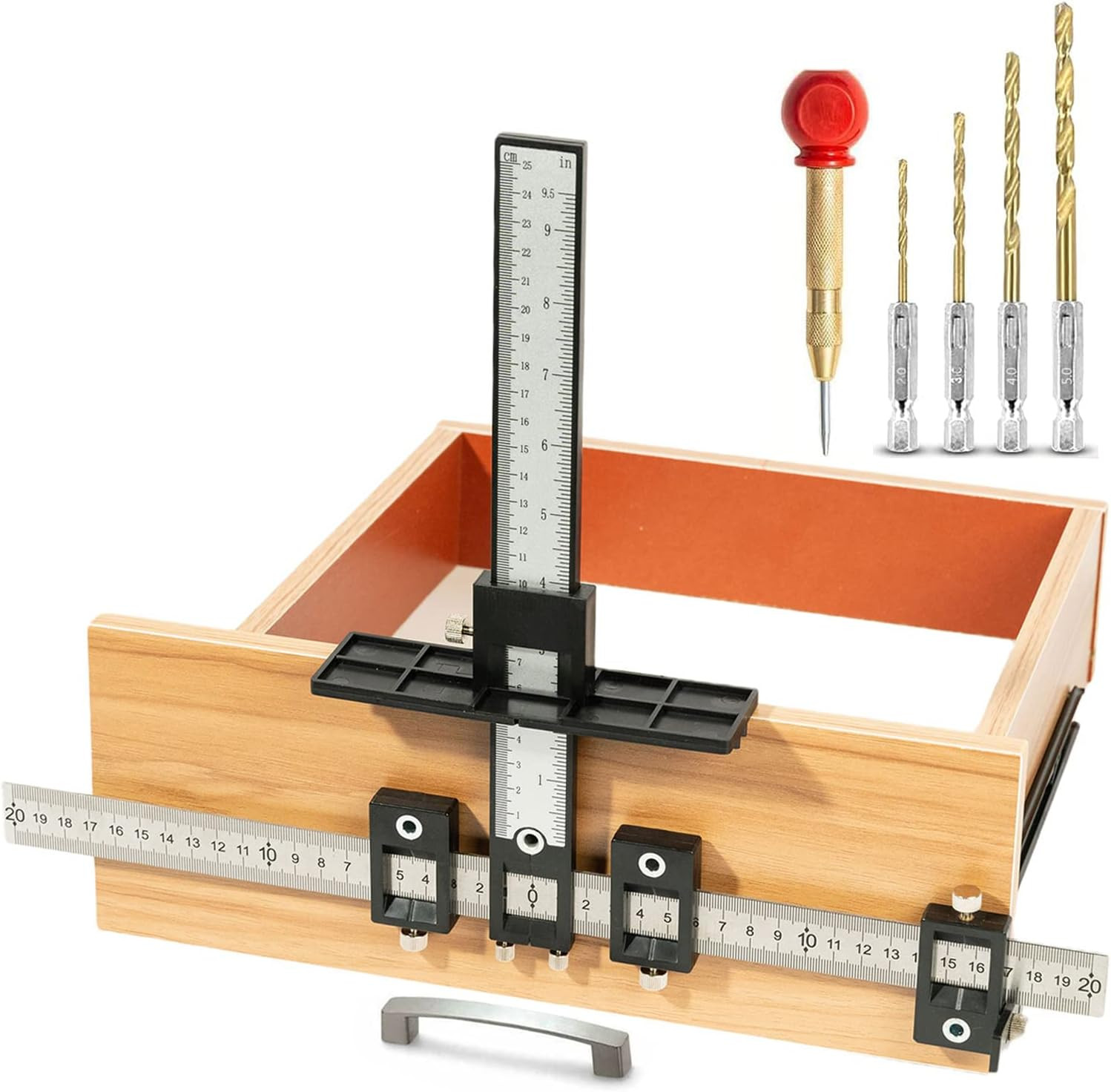 Cabinet Hardware Jig, Aluminum Alloy Cabinet Handle Jig Tool for Fast and Accura