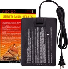 Reptile Heating Pad - Hermit Crab Heater Heat Mat for Reptiles Snake Lizard T...