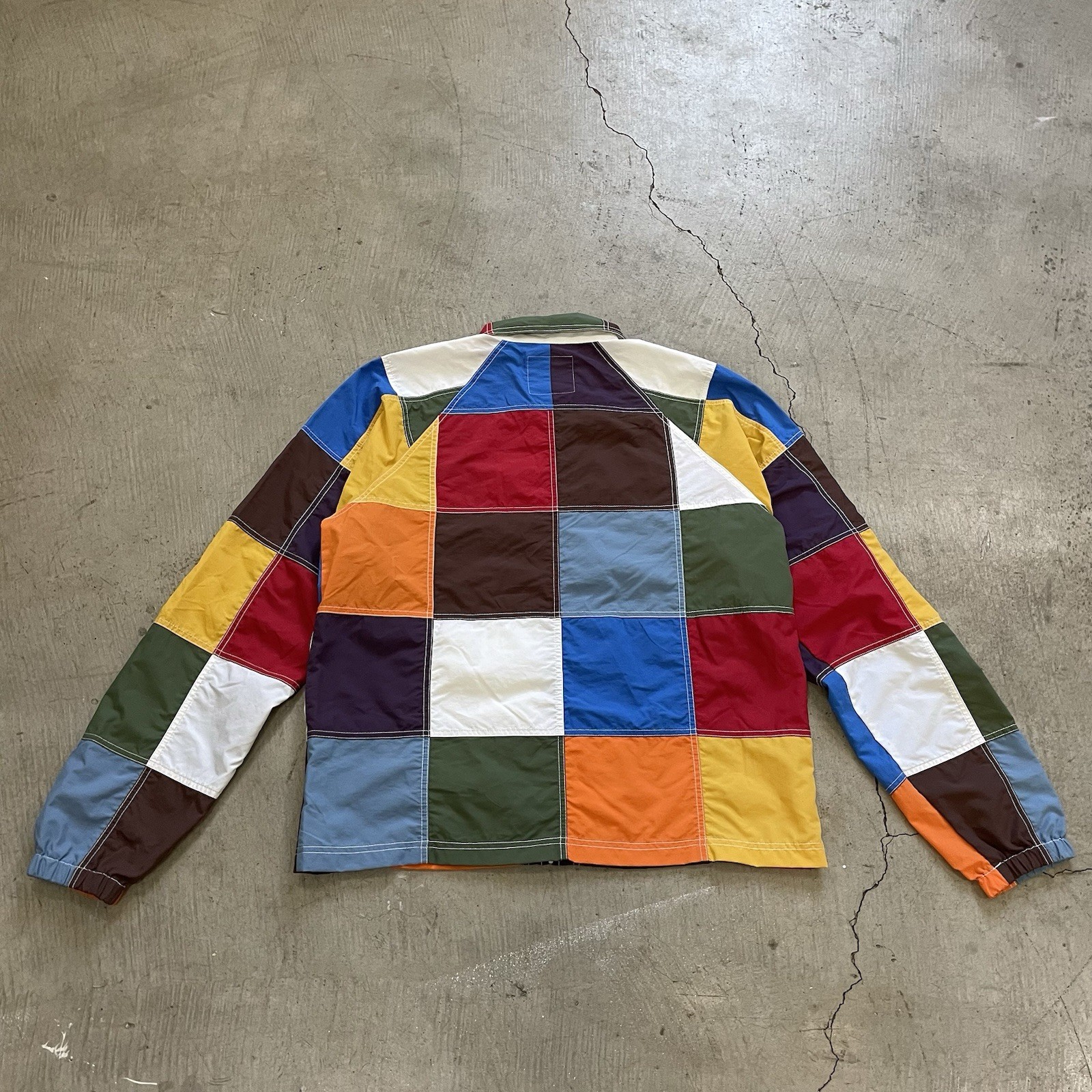 Round Two Nautical Jacket Colorful Patchwork Zip … - image 6