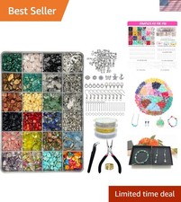 Ultimate 1587 PCS Jewelry Making Kit - Luxury Crystal Beads, Tools  Supplies...