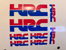 HRC motorcycle Racing Decal sheet of 8 stickers For Honda Motorcycle Stickers