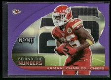 Jamaal Charles 2021  Playoff #BTN-JCH Behind the Numbers Purple KC Chiefs