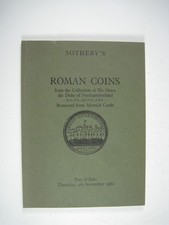 Roman Coins Auction Catalogue Sothebys 1982 Duke Of Northumberland