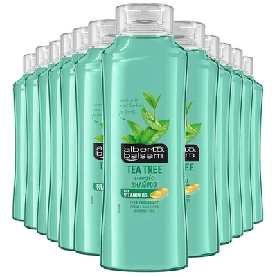 Alberto Balsam Tea Tree Tingle Shampoo 350ml Invigorating Hair & Scalp Care