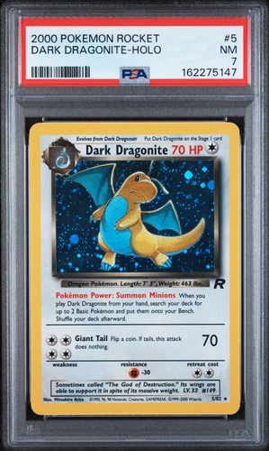 Dark Dragonite (Unlimited) graded PSA 7 for sale on eBay