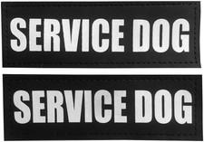 Dog Patches for Service Dogs, Reflective and Removable Dog Tags for Service Vest