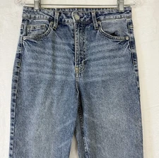 HM H M  Jeans 4 Womens Vintage Straight High Waist Blue Denim H&M